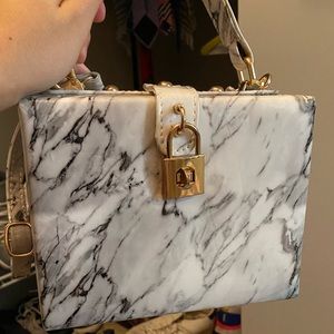 Marble Print Small Bag
